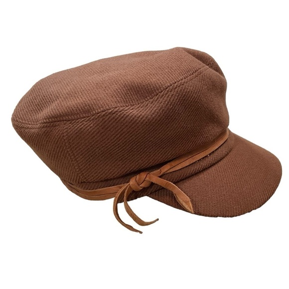 Athleta Brown Cord Twill Captain Hat style #921653 One Size - Picture 3 of 8